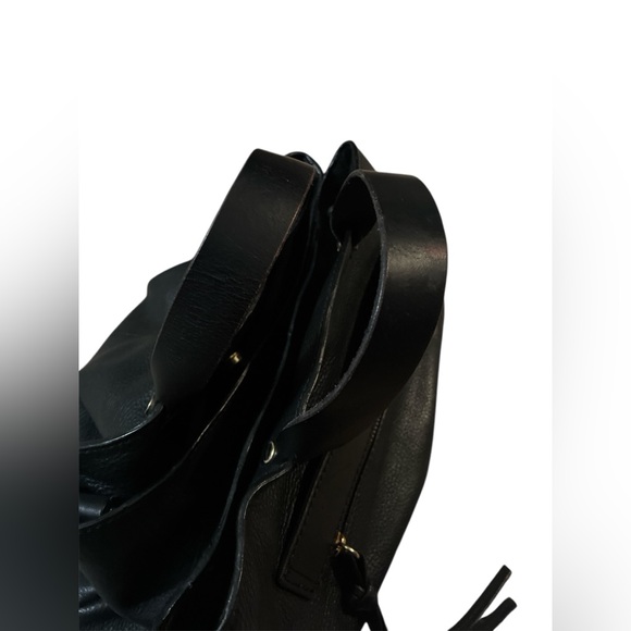 Kooba Black Leather Tote Crossbody Bag. - Picture 5 of 16